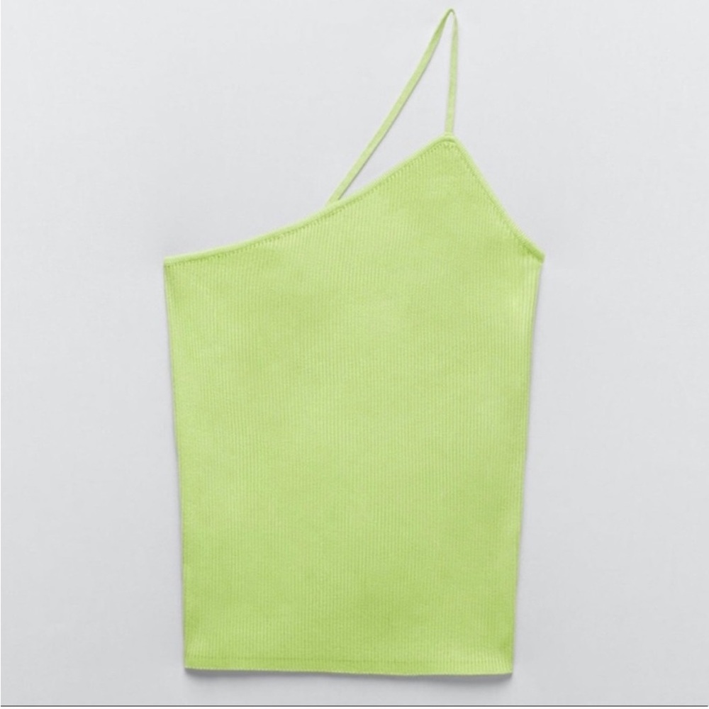 One Sholder Neon Tank